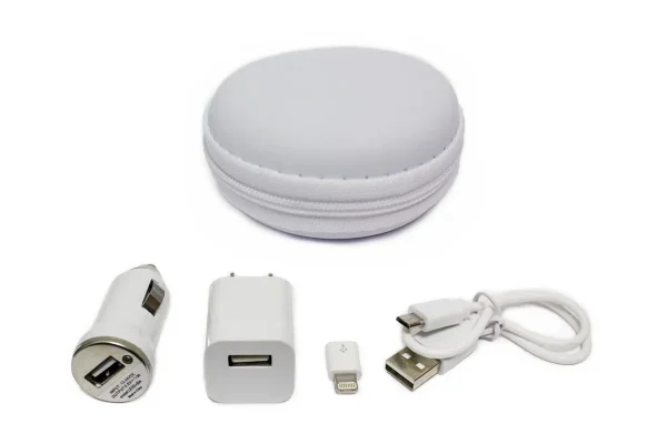 ESTUCHE ACCESORIOS REDONDO BLANCO