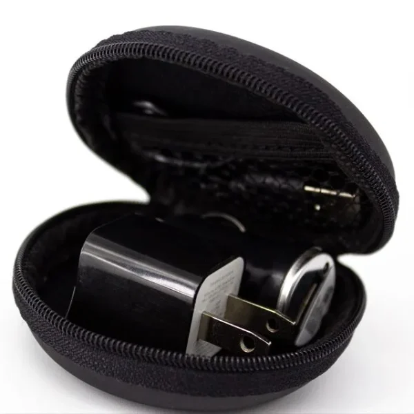 ESTUCHE ACCESORIOS REDONDO NEGRO