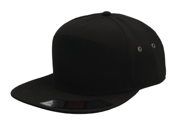 GORRA POLIESTER NEGRA PLANA