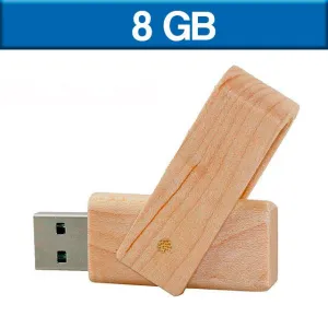 USB GIRATORIO MADERA